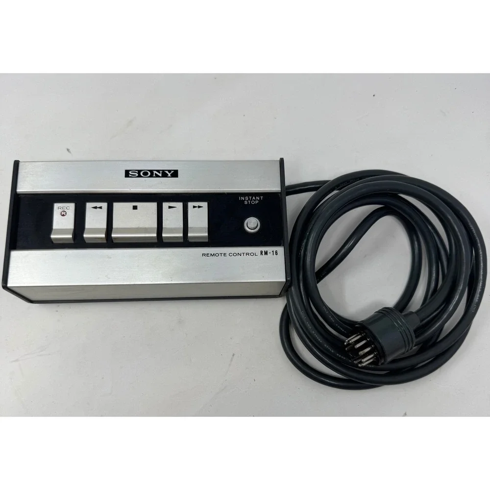 Sony RM-16 Wired Remote Control for Sony TC-854-4 Vintage Reel to Reel Tape Deck